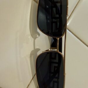 Versace Black and Gold Men's Glasses